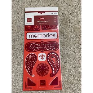 Chatter Box Sticker Fuzz Red/Scarlett
